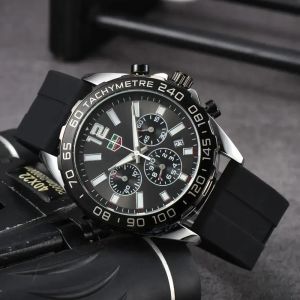 2024 Men de luxe Designer Quartz Tag Watch Mens Mens Auto 6 Hands Watches Wristwatch Tags Heure Watch Mens Ta009