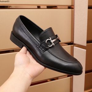 2024 Hommes Fête De Mariage En Cuir Véritable Robe Chaussures Sans Lacet Mocassins Occasionnels Marque Affaires Chaussures Formelles Appartements Taille 38-45 bgvf002