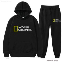 2024 Moda para hombres y mujeres Br Sudaderas con capucha Sudaderas National Geographic Channel Sports Set Primavera Otoño Dos piezas Hombres Ess Sp5der 5418