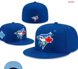 2024 Heren Baseball Blue Jays Hoeden Klassiek World Series Hip Hop Sport SOX Volledig gesloten LA NY Caps Chapeau 1995 Stitch Heart "Series" " Love Hustle Flowers a2