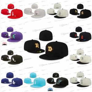 2024 Honkbal-hoeden voor heren Klassiek Hip Hop Zwart Brooklyn Gold B Sport Volledig gesloten ontwerp Caps Chapeau Grijs Stitch Heart Patched Love Hustle Flowers Mar17-06