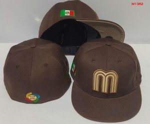 2024 Baseball pour hommes Mexicos Chapeaux ajustés Classic World Series Hip Hop Sport SOX Full Closed LA NY Design Caps Chapeau 1995 Stitch Heart 