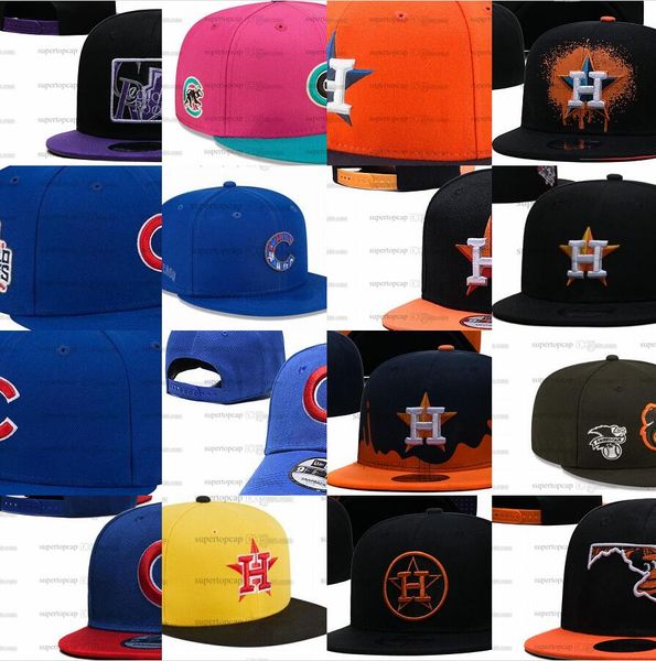 2024 Baseball Snapback Hat Lettre Ed Caps Rose New York Royal Blue Sport Toutes les équipes réglables Fleurs Chapeaux Mélanger les couleurs en gros CHQ-03