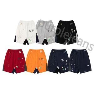 2024 Casual sportshorts voor heren Galleryes Depts Shorts Designer Kleurrijk Inkjet Handgeschilderd Frans Klassiek Gedrukt Mesh Sportshorts met trekkoord Straatshorts