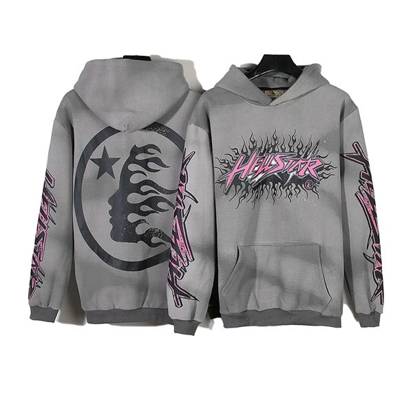 2024 Sweats à capuche pour hommes Sweatshirts Rose Lightning Hellstar Sweat à capuche Hommes Femmes Polaire Multi Print Hip Hop Hell Star Pulls 231031