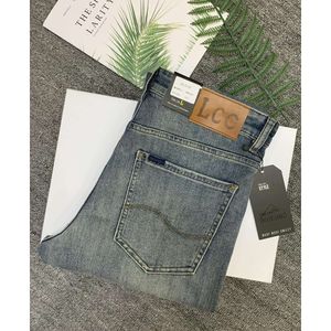 2024 Heren Jeans Casual Broek Luxe Designer Merk High Street Straight Jean Heren Blauwe Jeans Gewassen Big Hole Rits Biker Broek Zwarte Broek 29-40 #022