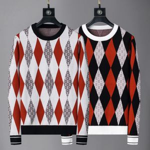 2024 Gebreide herensweater Grijs Klassiek gebreid sweatshirt om warm te blijven, comfortabele maat M-3XL
