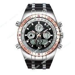 2024 Luxe analoge digitale kwarts voor heren Bekijk nieuw merk HPOLW Casual Watch Men G Style Waterproof Sports Military Shock Watches