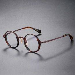 2024 Designer de luxe pour hommes verres de lunettes de soleil féminin purs titane japonais masahiro maruyama même style 0053 Fashion personnalisée GRANDS TRAPHES