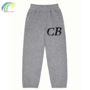 2024 Mannen Broek Winter Nieuwe Brief Jacquard Cole Buxton Gebreide Broek Mannen Vrouwen Hoge Kwaliteit Oversize Losse Ontwerp kgi668