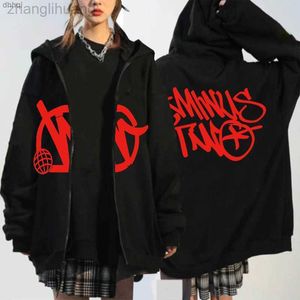 2024 Heren Plus Size Hoodies Sweatshirts Minus Two Y2K Hoodie Letter Grafische Print Harajuku Hip Hop Oversized Zwart Sweatshirt Minustwo Heren Jassen Dames Gothic