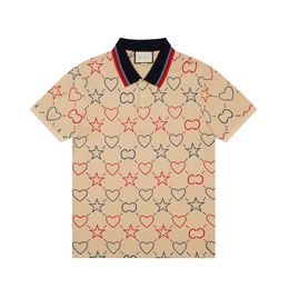 2024 Polos para hombres Camisa de verano Ropa de marca Algodón Manga corta Negocios Casual Diseñador a rayas Homme Camisa transpirable M-3XL # 444