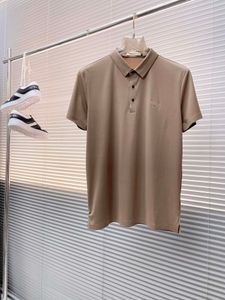 2024 Polo's Polos Summer Shirt Brand Kleding Top Grade Ice Silk Korte mouw Herenbedrijf Casual dames t-shirt mode comfortabel ademende Aziatische maat M-3XL