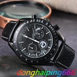 2024 Quartz pour hommes Watch Luxury Leisure Business Full Function SportStiming Luminouswaterproofing Belt Watches