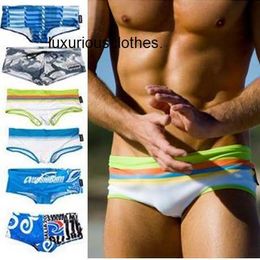 2024 Men's Swimwear Impression mâle maillot de bain homme marque 2018 maillots de bain hommes Gay maillots de bain slip de bain troncs hommes sexy short de bain vêtements de plage Sunga