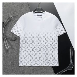 2024 Heren T-shirtontwerper Nieuwe casual 100% Pure katoenen rimpelbestendige klassieke sterrenvormige letterpatroon paar korte mouwen shirt zwart en witte Aziatische maat m-3xl