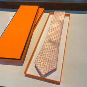 2024 Cravate pour hommes Cravate d'affaires de mode Cravate de créateur 100% cravate en soie tissée à la main pour hommes de mariage Cravates décontractées Boîte d'origine 8916