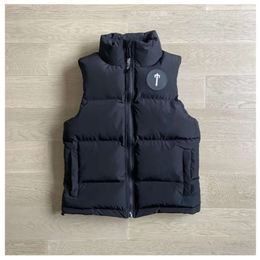 2024 Gilets pour hommes Light Trapstar Hommes Veste Designer Chaud Plus Veet Brodé Coupe-vent Dames Dégradé Gilet High Street Style Variété 666ccc