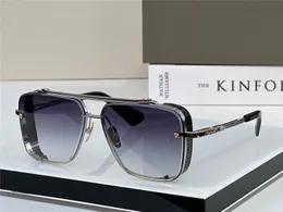 2024 hommes lunettes de soleil design pop TOP édition limitée SIX hommes K or rétro cadre carré cristal lentille de coupe avec grille lunettes détachables