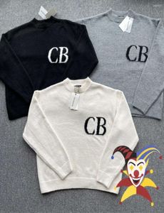 2024 Men Pulls Cole Buxton Sweater Men Femmes Femmes Qualité CB Jacquard Sweats Sweats Sweats Vintage With Tags 1165ess