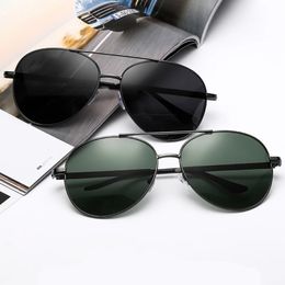 2024 MEN VINTAGE PILOT gepolariseerde zonnebrillen Klassiek merk Zonneglazen Coatinglens Drijven Eyewear voor menwomen 240417