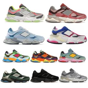 2024 Men Dames Designer Running Shoes Sneaker 9060S Nieuws 9060 Run Triple Black Beige Rise Pink Moonrock Magnet Nori Cherry Blossom Trainer Size 5.5 - 12