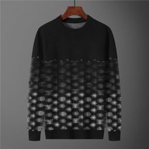 2024 Hommes Femmes Designer Sweat-shirt Dégradé Lettre Impression Pull à col rond Noir M-3XL