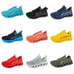 2024 Men Dames Gai Running Shoes Platform schoenen Zwart acht marineblauw licht gele heren trainers sport buiten sneaker