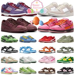 2024 hommes femmes panda bas chaussures de course Plum City of Love Triple Pink Panda Malachite Pastoral Print Setsubun Buttercup baskets basses baskets de sport