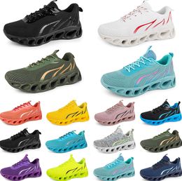 2024 Men Dames Running schoenen Fashion trainer Triple Black Wit Rood Geel Paarse groen Blauw Peach Teal Purple Pink Fuchsia Ademende Sports sneakers Achtenzeventig