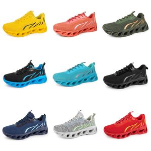 2024 Men Dames Running Shoes Gai Black Navy Blue Light Yellow Mens Trainers Sport Adembuiten Outdoor Sneakers