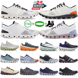 2024 Hombres Mujeres zapatillas para correr x3 Designer zapatillas de deporte transpirable x 3 Cloudmonster triple blanco blanco rosa azul verde para hombres para hombres al aire libre