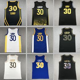 2024 Mens authentique Ed Stephen Curry # 30 Jerseys Youth Women Men S-xxl Basketball Jersey avec et Tags