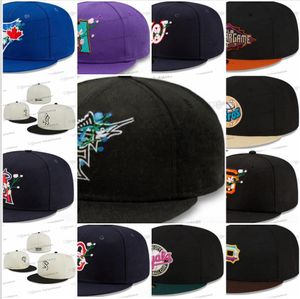 2024 Hommes Baseball Ajusté Chapeaux Noir Atlanta Peachtree Sport Plein Fermé Designer Casquettes Sakura Angeles Casquette De Baseball Chapeau Cousu Pached sur le côté Jan30-018