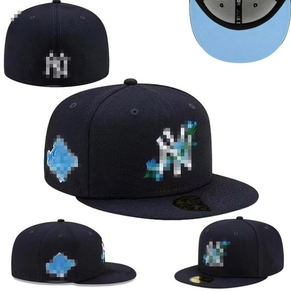 2024 Béisbol para hombre Sombreros ajustados Serie mundial clásica Hip Hop Nueva York Deporte Cerrado completo La Ny Diseño Gorras Chapeau 1995 Stitch Heart