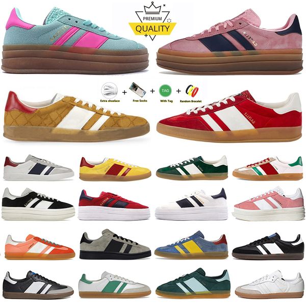 Diseñador Campus 00s Zapatos casuales Plataforma Zapatillas de deporte Negrita Pink Glow Pulse Mint Pink Core Negro Blanco Solar Super Pop Pink Hombres Mujeres Deportes Entrenadores 36-45