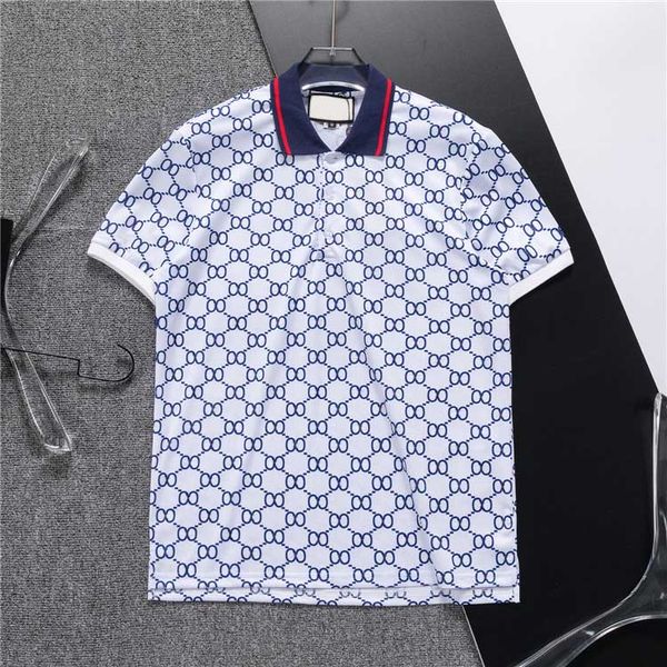 2024 Mens Brand Clothes Luxury Designer Polo Shirts Men's Casual Polo Fashion Snake Bee Print Embroidery T Shirt High Street Mens Polos M-3XL