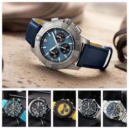 2024 Heren Brei Horloges Quartz Beweging Roestvrij staal Multifunctionele chronografie Solid Clasp Montre de Luxe 1884 Men Polshipches Tling 058