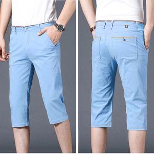 2024 Heren Casual Koreaanse versie Trendy Ice Silk S broek los rechte broek Shorts Western 240508
