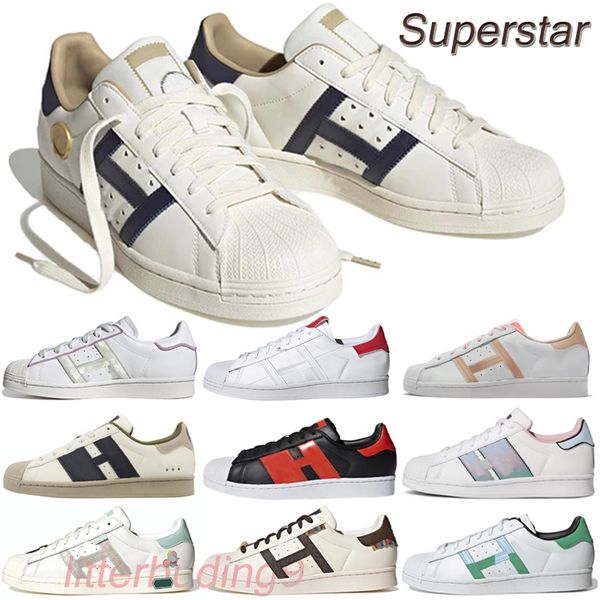 2024 zapatos casuales para hombre zapatillas de deporte de diseño Stan Smith Super Star nube blanca luz rosa plata gris zapatilla de deporte para mujer rojo rosa hombres entrenadores