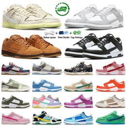 Designer Heren Dames Casual Platform Schoenen Panda Wit Zwart Grijs Mist Mummie Halloween Syracuse Tarwe Mokka Cactus Jack Heren Dames Platte Trainers Sport Sneakers GAI