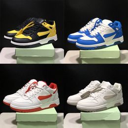 2024 Hommes Casual Chaussures Virgils 30MM Low Tops Out of Office Cuir Sneaker Designer Baskets Menthe Blanc Rouge Vert Bleu Clair Beige Jaune Noir Sable Gris Hommes Femmes Chaussure