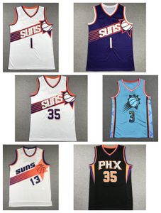 2024 Mens College 35 of 1 Basketballirsys PHX gestikte klassieke mesh jersey maat s m l xl xxl nca shirts