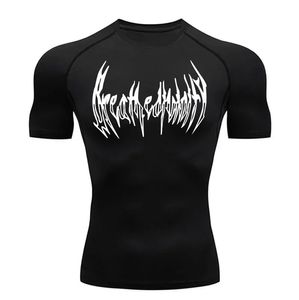 2024 Compresión de hombres Camiseta de entrenamiento de gimnasio negro de manga larga Camiseta sin aliento Top de entrenamiento de fitness S-3xl 240411