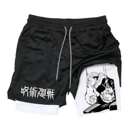 2024 compresión de hombres pantalones cortos secos rápidos rendimiento de impresión de anime entrenamiento de gimnasio deportivo transpirable con bolsillos m3xl 240513