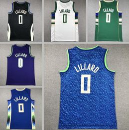 2024 Mens Damian Lillard Basketball Jersey Auténtica Giannis Antetokounmpo Jerseys Juveniles Mujeres S-XXL Jersey de baloncesto con etiquetas de logotipo