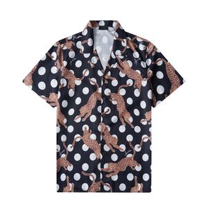 2024 Hommes Designer Hommes Fleur Tiger Imprimer Chemises Casual Boutonné À Manches Courtes Chemise Hawaïenne Costumes Summer Beach Designer Chemises