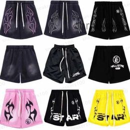 2024 Mens Designer Shorts Summer Fashion Retro Loose Hell Star en Dames Casual Paren High Street Sports Fifth IZ50