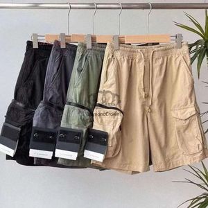 2024 Hommes Designer Stones Islandness Shorts Cargo Poches Travail Cinq pièces Femmes Pantalons de survêtement d'été Multi-fonction Cuisse Pantalon Court Casual Lâche