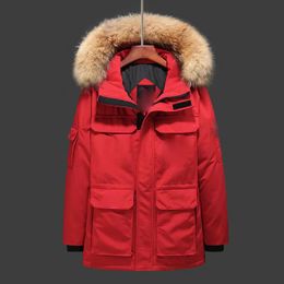 2024 Mens Designer Winter Goose Down Jacket Parka Manteau Wolf Feather Veste à capuche en plein air coupe-vent veste chaude Gooses Coat f3